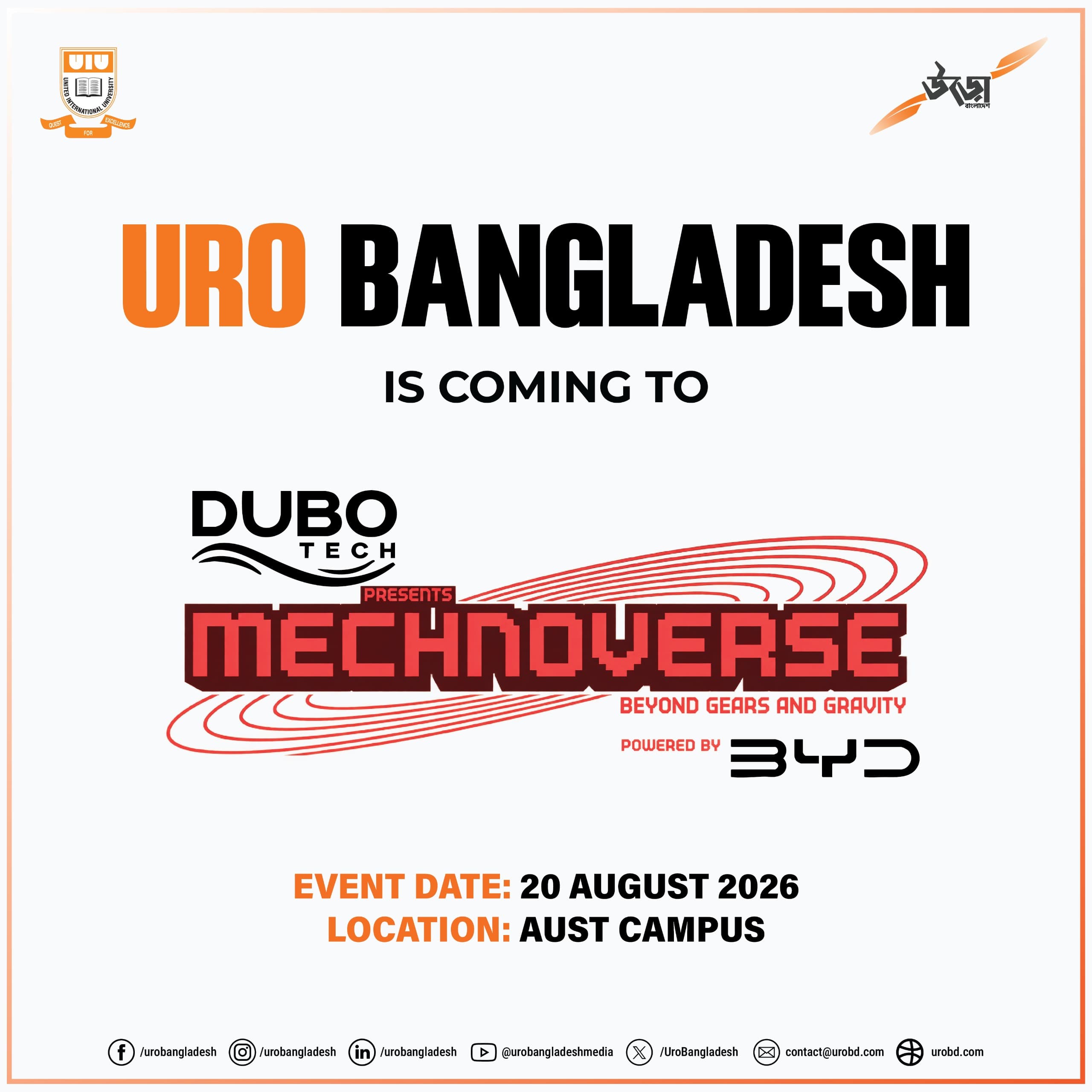 URO BANGLADESH IS COMING TO MECHNOVERSE! 